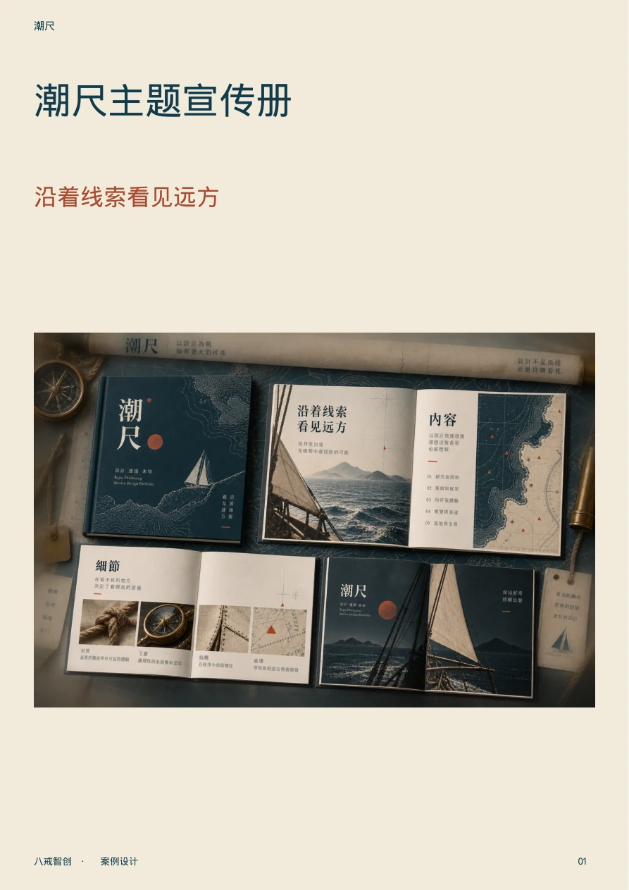 潮尺主题宣传册