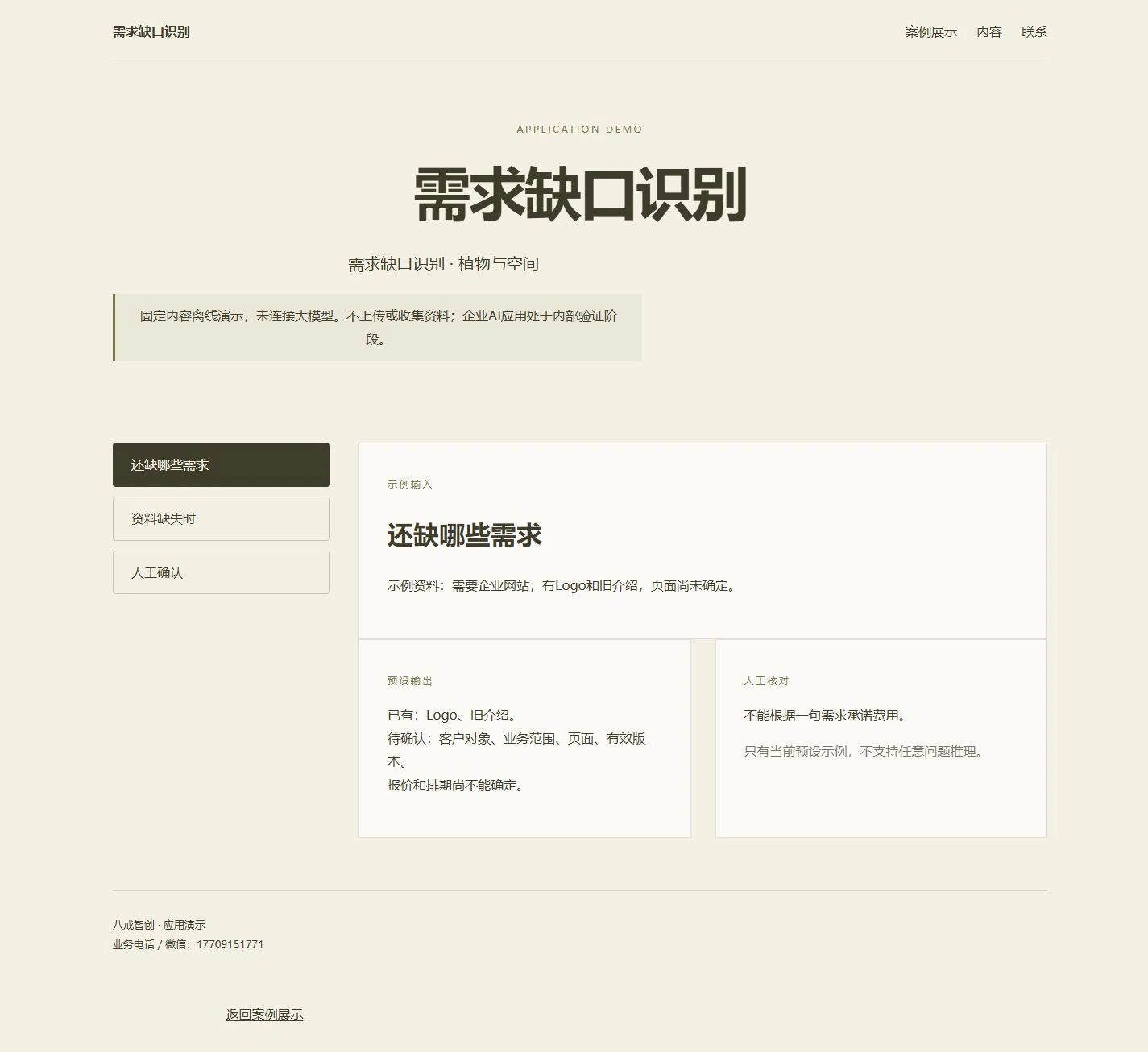 需求缺口识别