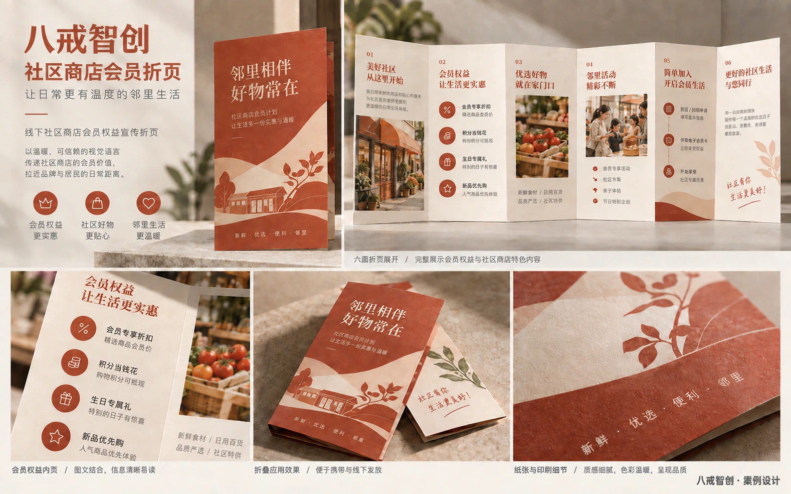 社区商店会员折页
