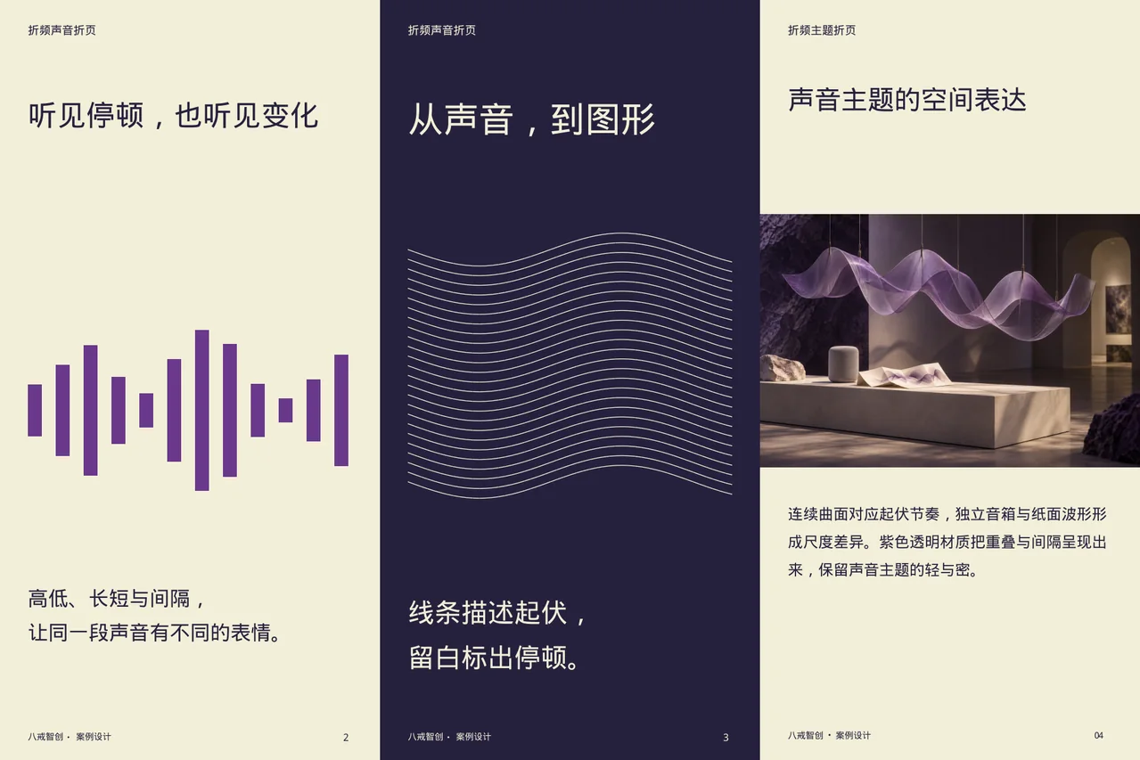 折频主题折页 · 六面折页内侧展开