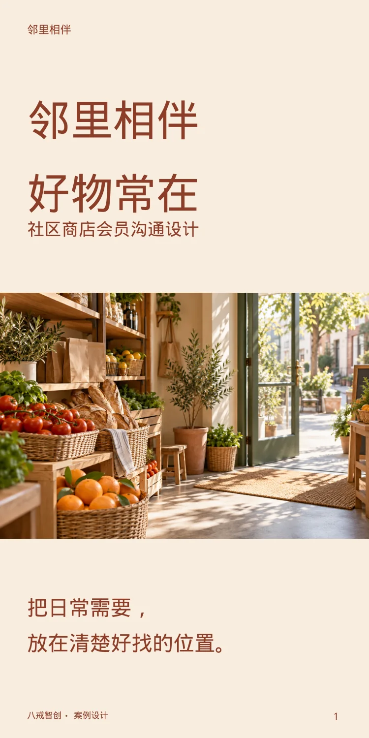 社区商店会员折页 第1页