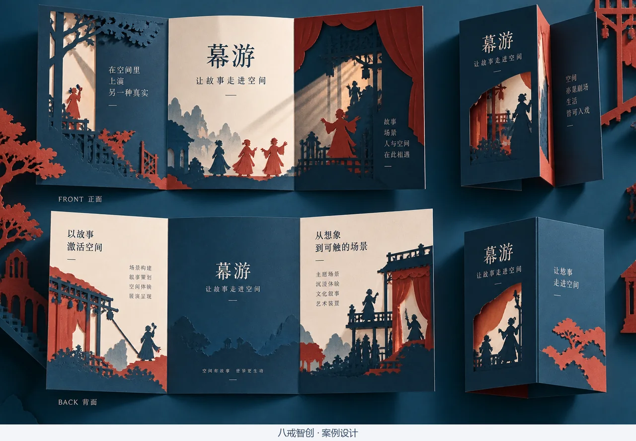 幕游主题折页