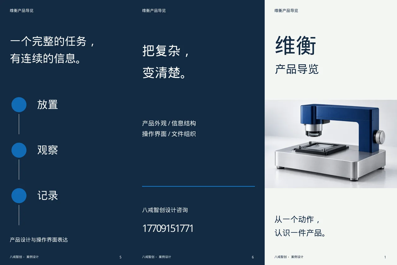 维衡产品导览 · 六面折页外侧展开