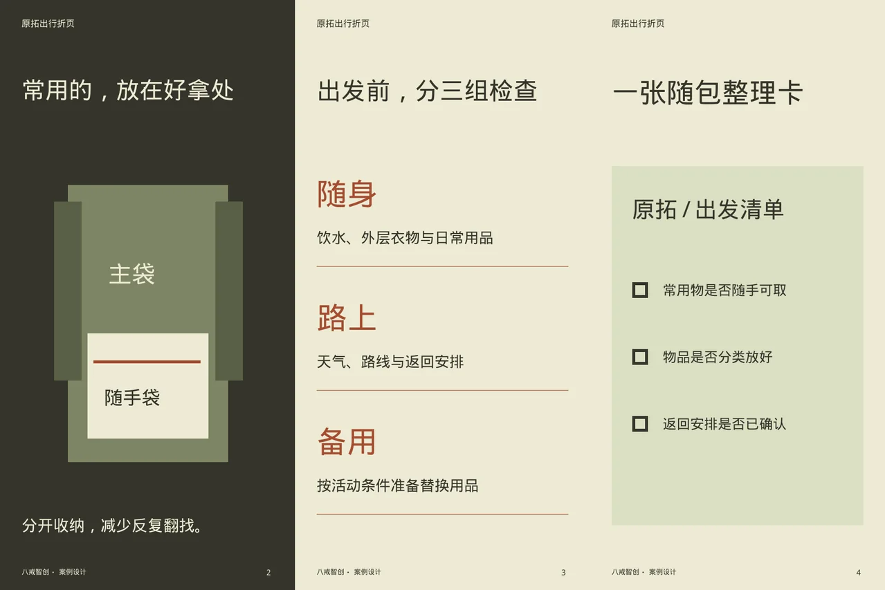 原拓主题折页 · 六面折页内侧展开