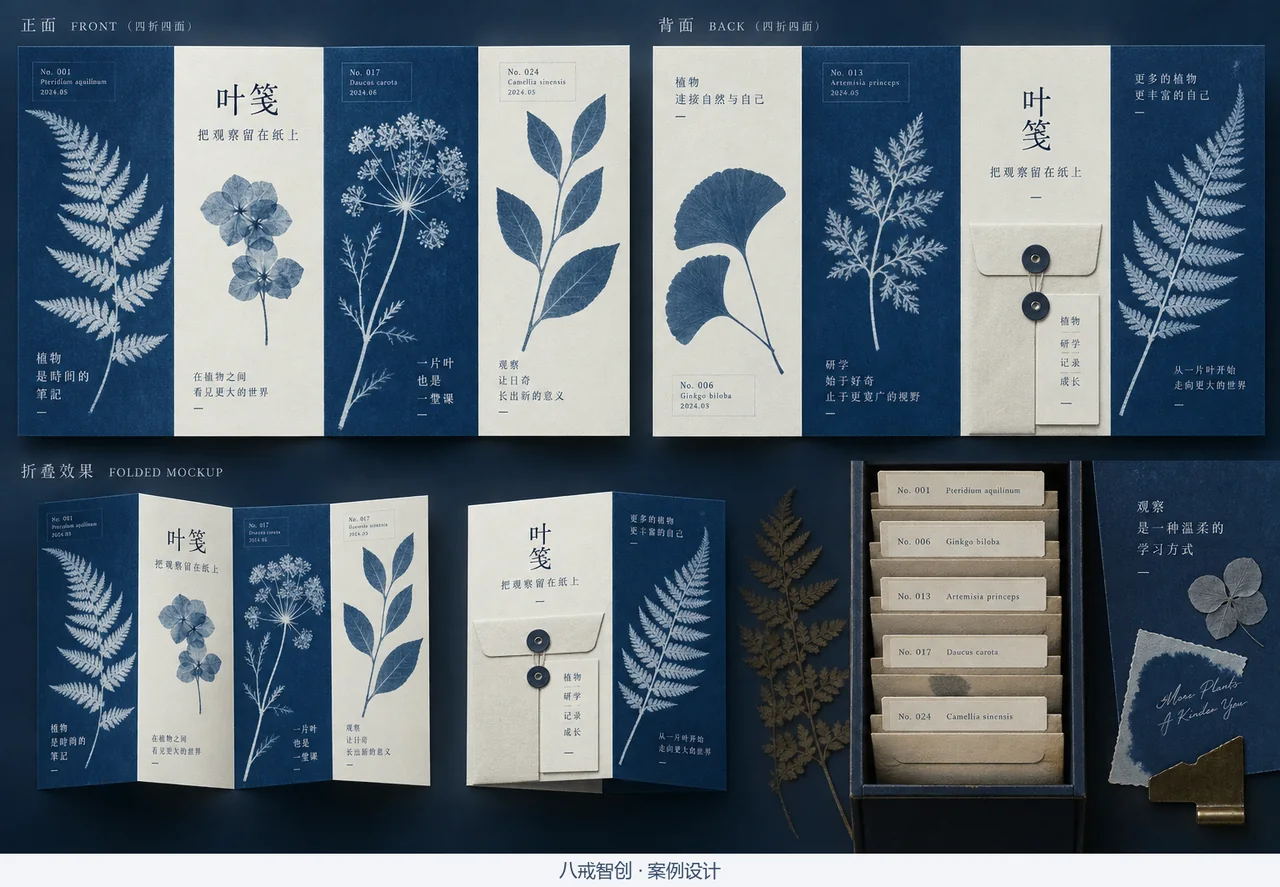叶笺主题折页